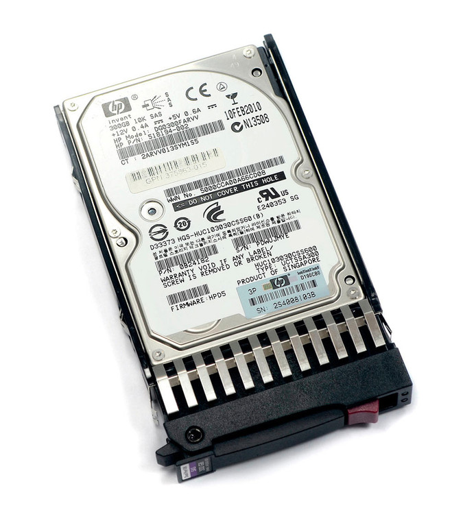 Part No: DG0300FARVV - HP 300GB 10000RPM SAS 6GB/s Hot-Pluggable Dual Port 2.5-inch Hard Drive