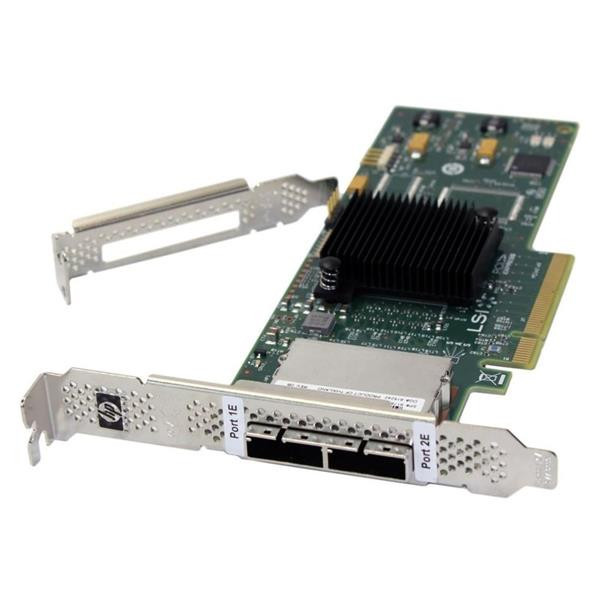Part No: 617824R-001 - HP SC08e PCI-Express 6GB Dual Port Serial Attached SCSI (SAS) Controller Host Bus Adapter