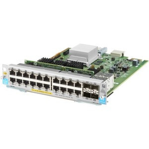 HPE Aruba 20-port 10/100/1000BASE-T PoE+ / 4-port 1G/10GbE SFP+ MACsec v3 zl2 Module - J9990AR