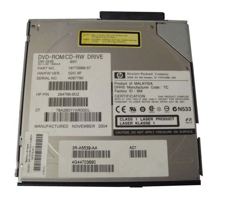 Part No: 294766-9D2 - HP 24x Combo Optical Drive