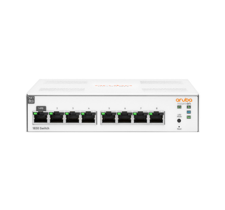 HPE Aruba Networking Aruba Instant On 1830 8G Managed L2 Gigabit Ethernet (10/100/1000) - JL810A#ABA
