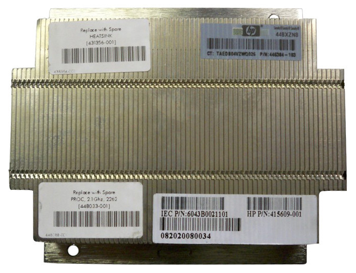Part No: 415609-001 - HP CPU Heatsink Assembly for HP ProLiant DL365 G1/G5 Server