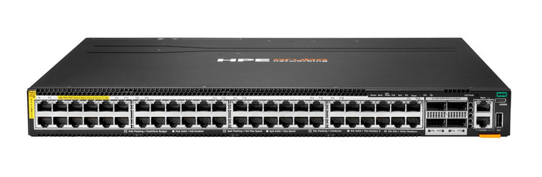 HPE Aruba Networking CX 6300M 48p SR10 1G/2.5G/5G/10G PTP/AVB Class8 PoE and 4p 100G MACsec Switch - S0E91A