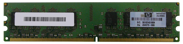 Part No: 404575-888 - HP 2GB PC2-6400 DDR2-800MHz non-ECC Unbuffered CL6 240-Pin DIMM Dual Rank Memory Module