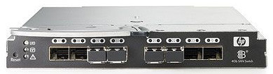 Part No: 411121-001 - HP Brocade BladeSystem 4/24 San Switch W/ 4 Gbics