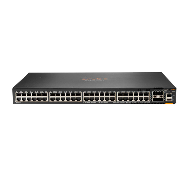 HPE Aruba Networking Aruba 6300F 48-port 1GbE & 4-port SFP56 Managed L3 Gigabit Ethernet (10/100/1000) 1U Gray - JL667A#ABB