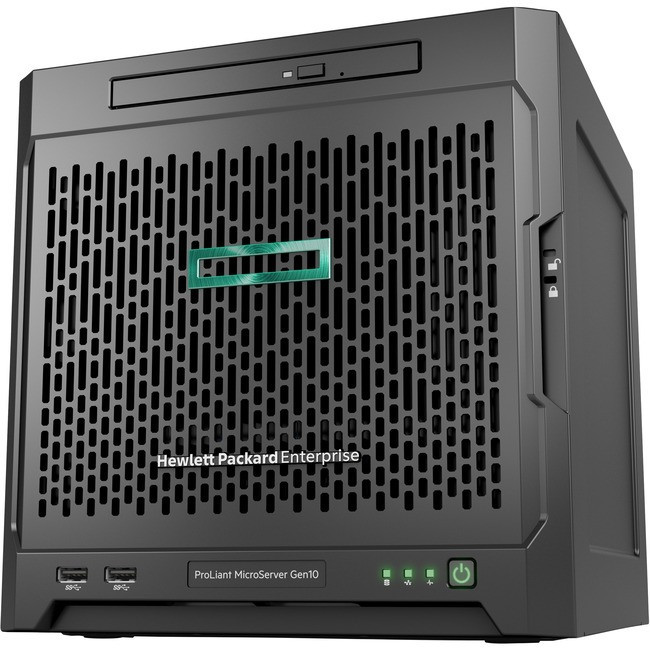 HPE ProLiant MicroServer Gen10 Ultra Micro Tower Server - 1 x Opteron - 8 GB RAM HDD SSD - Serial - P07203-001
