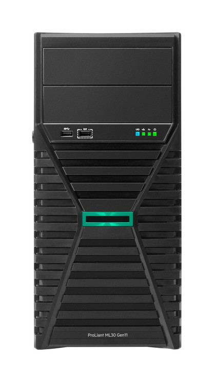 HPE ProLiant ML30 Gen11 6325P 3.5GHz 4c 1P 1x32GB-U 8SFF MR216i-p 2x960GB SSD 2x500W PS NA Server - P86726-005