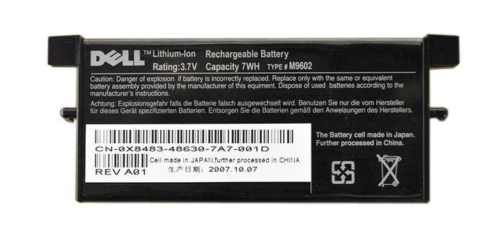 X8483 - Dell 3.7V 7WH RAID Controller Battery for PERC 5/E 6/E