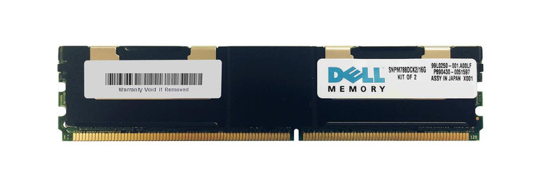 SNPM788DCK2/16G - Dell 16GB (2X8GB) 667MHz PC2-5300 CL5 DDR2 FULLY BUFFERED ECC SDRAM 240-Pin DIMM Dell Memory for Dell POWERWDGE Server & D