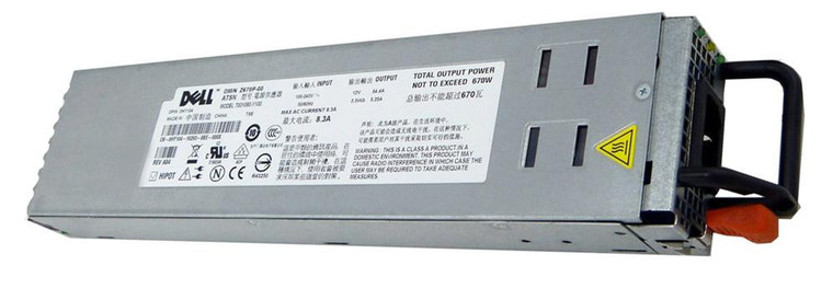 Part No: Z670P-00 - Dell 670-Watts REDUNDANT Power Supply for PowerEdge 1950