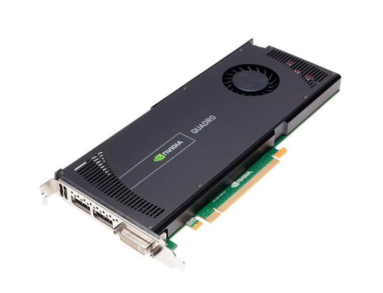 Part No: 731Y3 - Dell nVidia QUADRO 4000 2GB GDDR5 SDRAM PCI Express 2.0 X16 Graphics Card without Cable