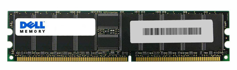 Part No: A0713059 - Dell 1GB PC2100 DDR-266MHz ECC Unbuffered CL2.5 184-Pin DIMM Memory Module
