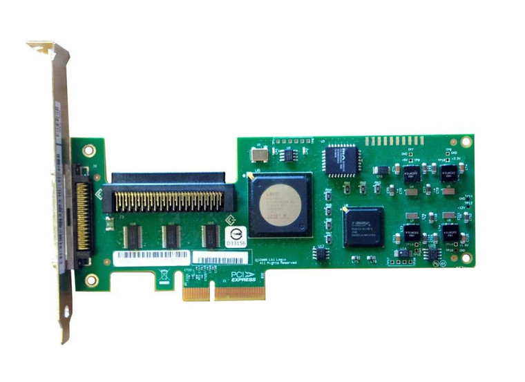 Part No: KR645 - Dell Single Channel PCI-Express Low Profile 1 INT + 1 EXT Ultra-320 SCSI Host Bus Adapter