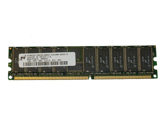 Part No: D9U175 - Dell 1GB 266 MHz PC2100 184-Pin ECC DDR SDRAM DIMM Dell Memory for PowerEdge Server 1750 2600 2650 6600 6650 1600SC 600SC PowerVaul