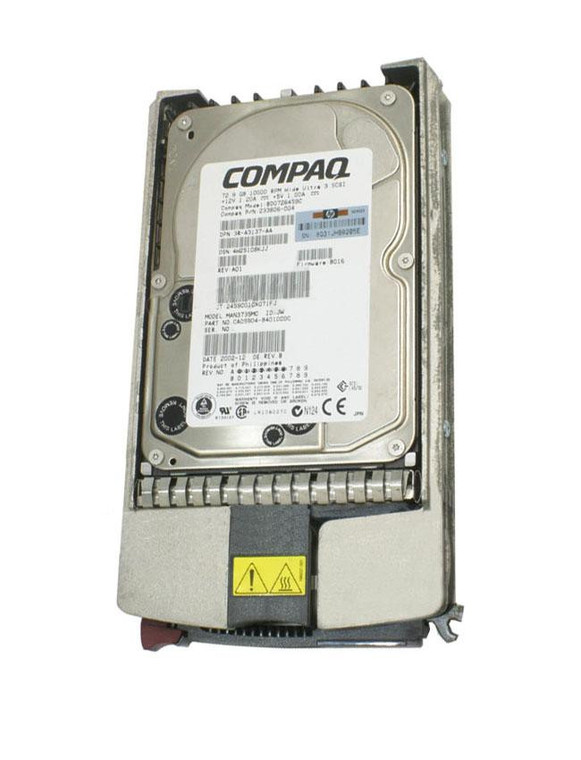 233914R-002 - HP 72.8GB 10000RPM Ultra-160 SCSI Hot-Pluggable LVD 80-Pin 3.5-inch Hard Drive