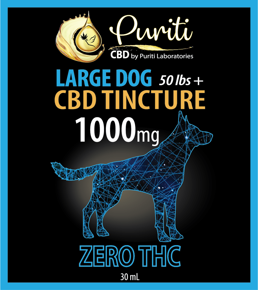 Large Dog, 50 lbs & Up, THC Free, 1,000mg 30 ml