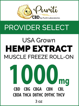 CBD Whole Plant Cannabinoid Extract Muscle Freeze Roll-On 1000 mg 3 oz