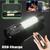 Rechargeable Super Bright Flashlight w/Green Case