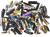 100 pc Grab Bag TSA Confiscated Knives & Multi-Tools