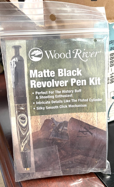 Wood River Matte Black Revolver pen kit