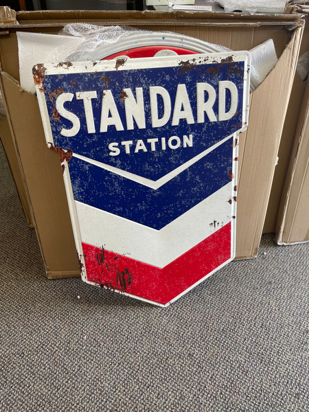 Retro Chevron Standard Oil  34" x 25" Sign