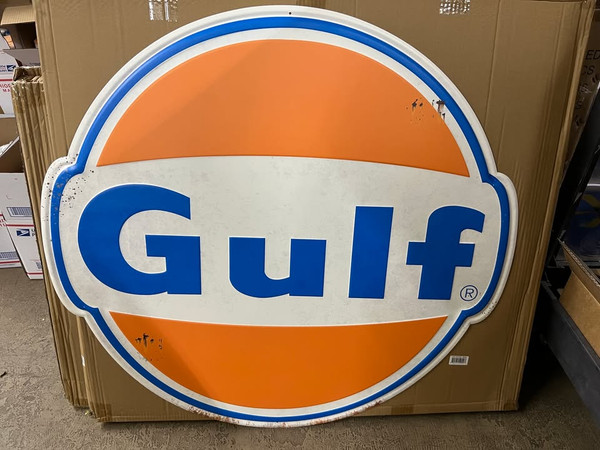 Retro Gulf #2  36" x 36" Sign