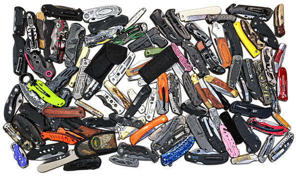 25 pc Grab Bag TSA Confiscated Knives & Multi-Tools
