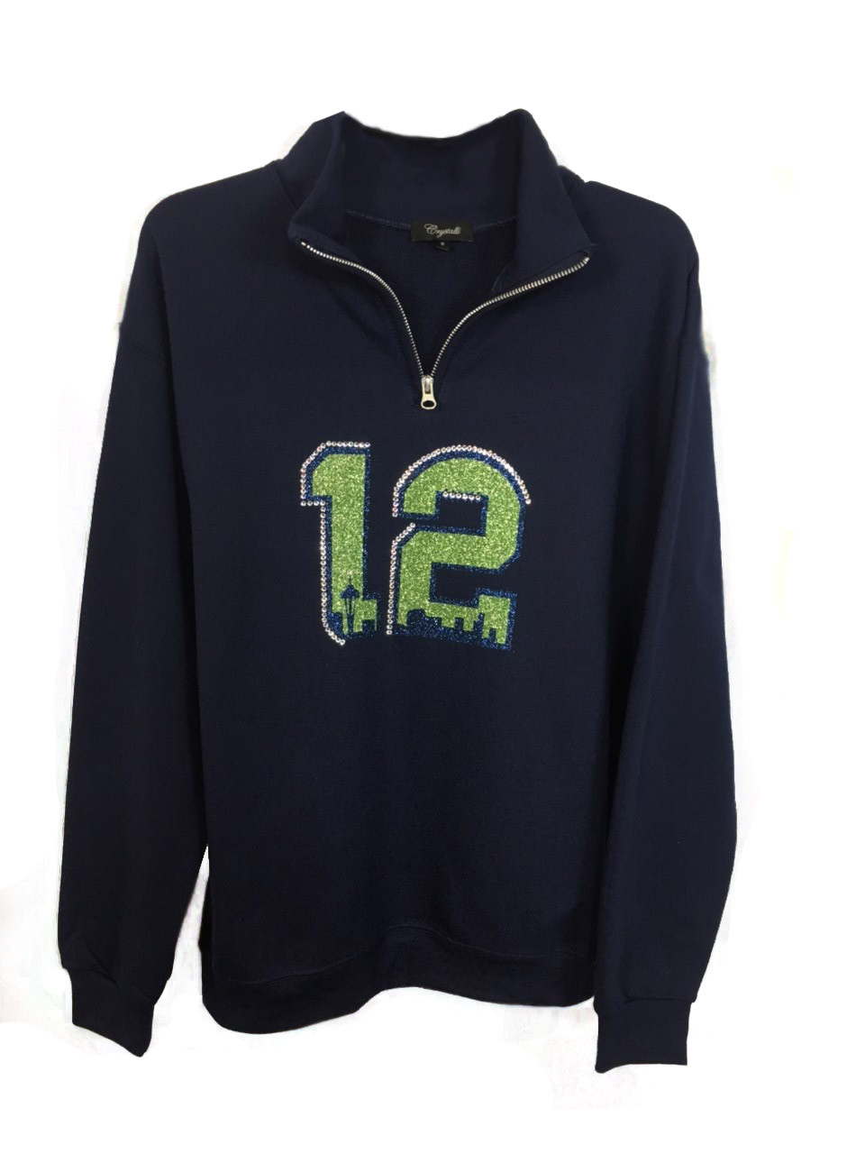 12 Seahawks Retro 1 4 Zip Sweatshirt