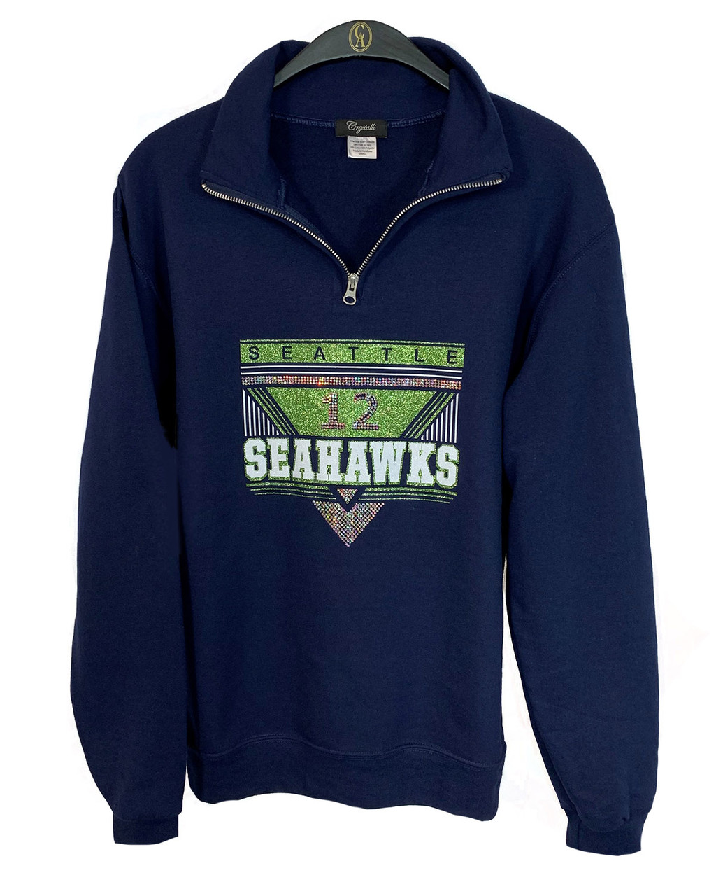 seahawks quarter zip sweatshirt