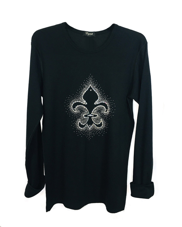 Fleur De Lis Waffle Weave Long Sleeve