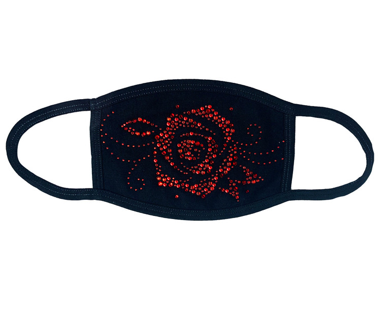 Red Crystal Rose Mask (Swarovski)