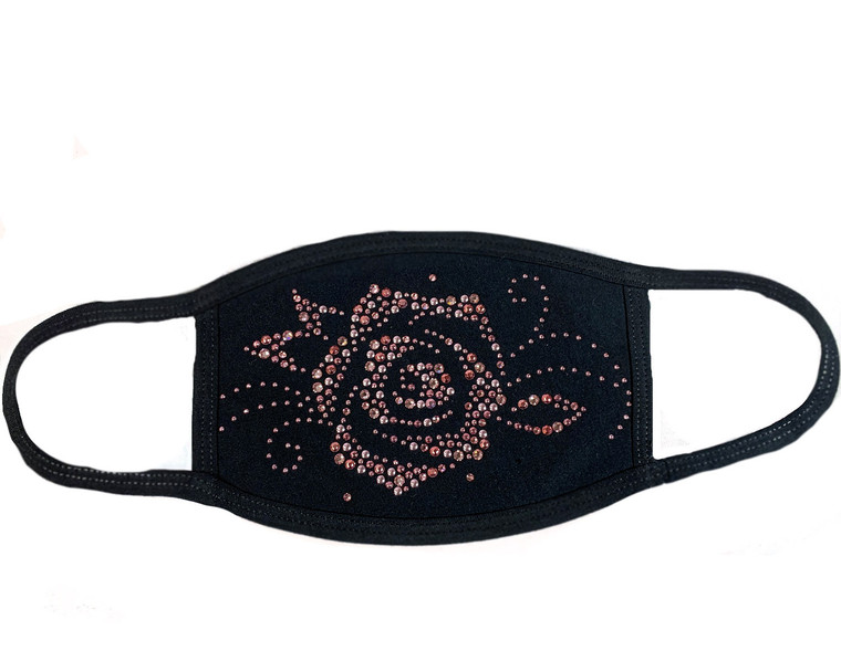 Pink Rose Crystal Mask