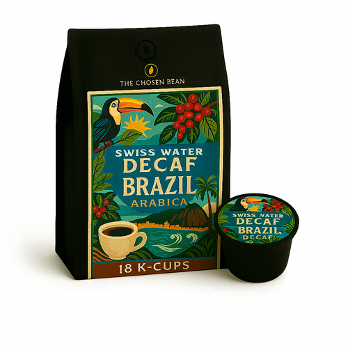 Swiss Water Decaf - Brazil - Freshest K Cups in The World, 18 K-Cups Swiss Water Decaf - Brazil - Freshest K Cups in The World, 18 K-Cups
