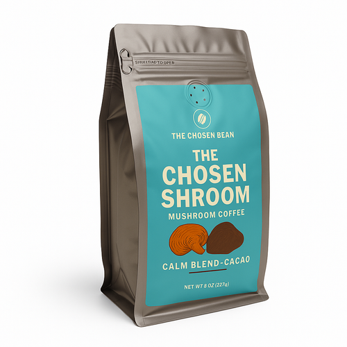 CALM BLEND - Reishi  + Cacao Medium-Dark Roast Coffee Blend PERFORMANCE BLEND - Cordyceps  + Rhodiola  Medium Roast African Coffee Blend  Available in Regular or Decaf CALM BLEND - Reishi  + Cacao Medium-Dark Roast Coffee Blend PERFORMANCE BLEND - Cordyceps  + Rhodiola  Medium Roast African Coffee Blend  Available in Regular or Decaf