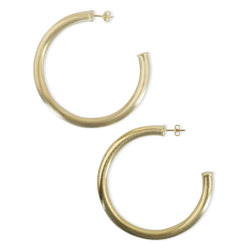 BR1958 Arlene Hoops - Brushed Gold 