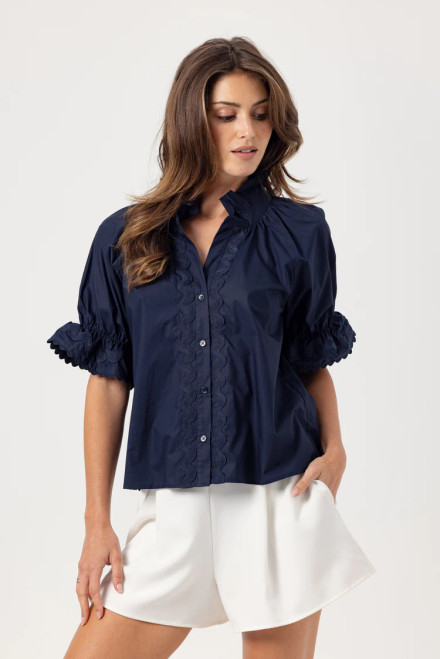 Hazel Shirt - Navy 