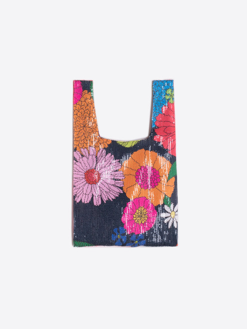 Flowers Sequin Bag 