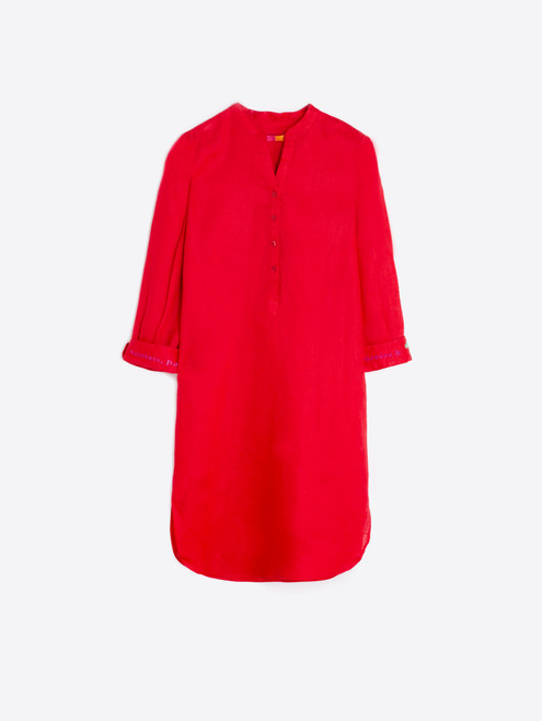 Dani Embroidered Dress - Red 