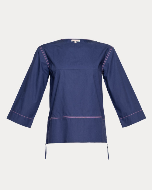 Carly Top - Navy/Pink 