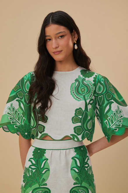 Color Festival Blouse - Green 