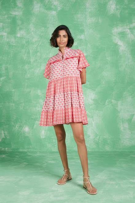 Vibeka Short Dress - Pink Bangalore 