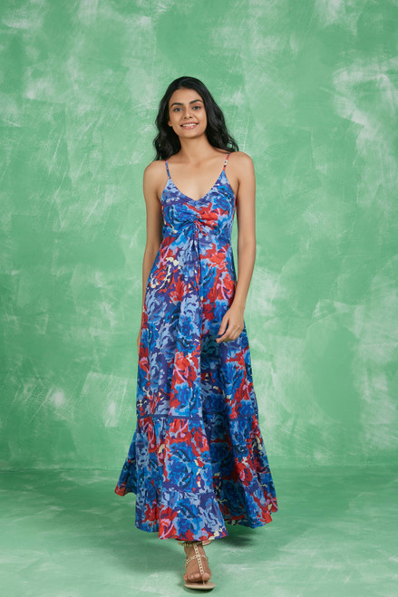 Tatiana Maxi Dress - Blue Bikaner 