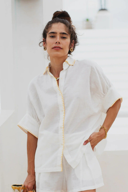 Cass Linen Blouse