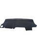 Charcoal custom-fit dash mat for Toyota Yaris NCP130 NCP131 3DR hatchback, moulded dashboard cover with UV protection and precision-cut vents.