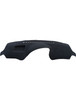 Black dash mat for Toyota Echo NCP13 with coin tray custom moulded to reduce glare and protect dashboard from UV damage