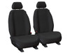 Black Tradies Fleet Core canvas bucket seat covers for Ford Ranger, Ford Everest and Mazda BT-50 custom made for a secure fit and maximum durability