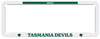 Tasmania Devils Official AFL number plate frame for standard-size vehicle number plates with club logo, team colours and slogan, easy to install.