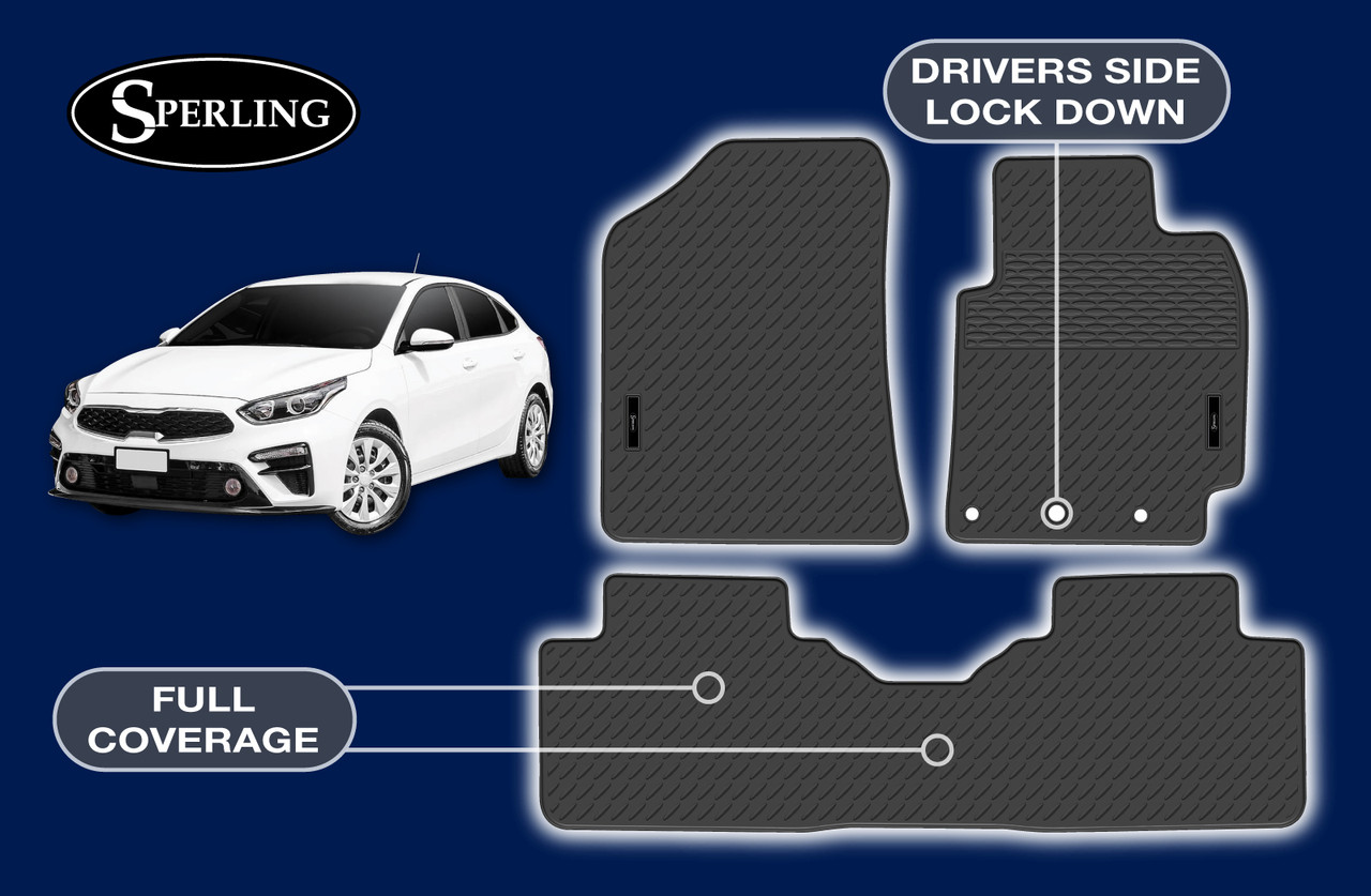 Precision Fit Custom Rubber Car Floor Mats Kia Cerato Hatch & Sedan