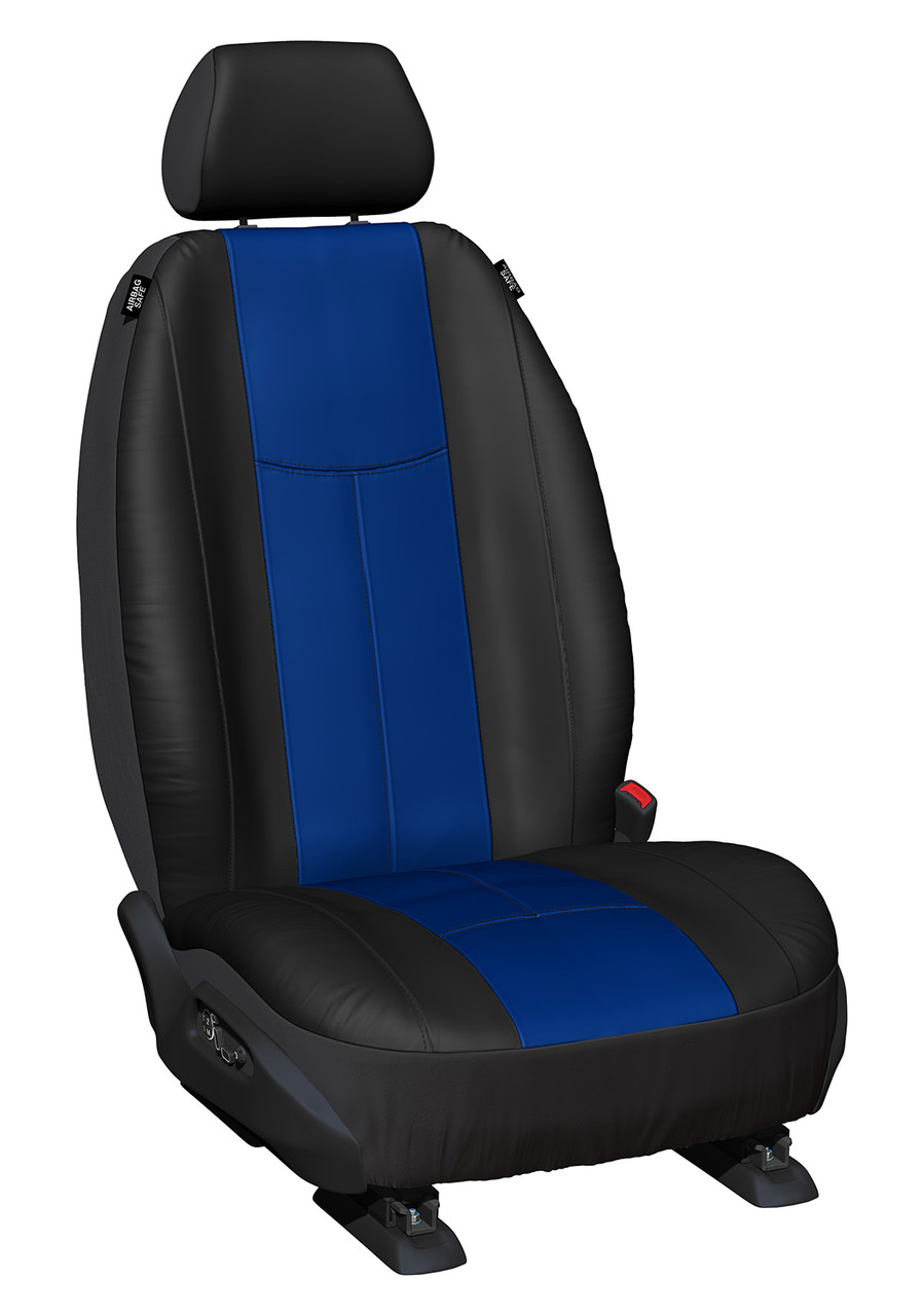 Empire Leather Look Blue Seat Covers Custom Made Car Seat Covers